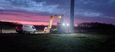 Dilsen-Stokkem - Nonet gère un chantier éolien en Flandre