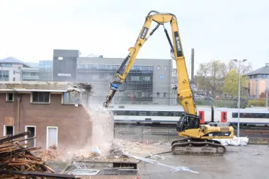 Namur - Démolition de bâtiments près de la gare